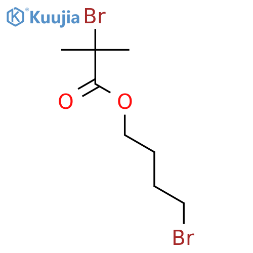 Propanoic acid, 2-bromo-2-methyl-, 4-bromobutyl ester structure