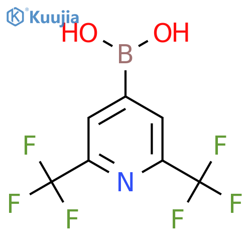2,6-Bis(trifluoromethyl)pyridine-4-boronic acid structure