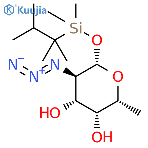 2-Azido-2-deoxy-1-O-(thexyldimethylsilyl)-β-L-fucopyranose structure