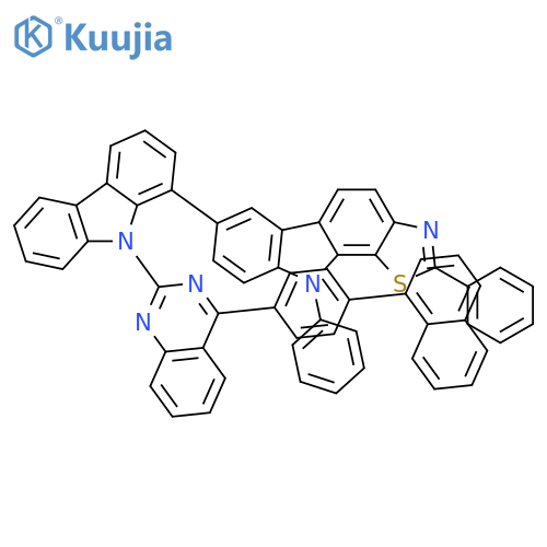10H-Thiazolo[5,4-a]carbazole, 7-[9-[4-[4-(1-naphthalenyl)phenyl]-2-quinazolinyl]-9H-carbazol-1-yl]-2,10-diphenyl- structure