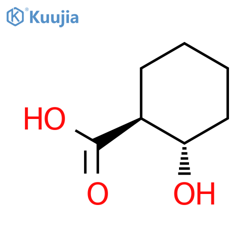 Cyclohexanecarboxylic acid, 2-hydroxy-, (1S-trans)- structure