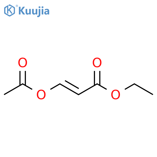 2-Propenoic acid, 3-(acetyloxy)-, ethyl ester, (2E)- structure