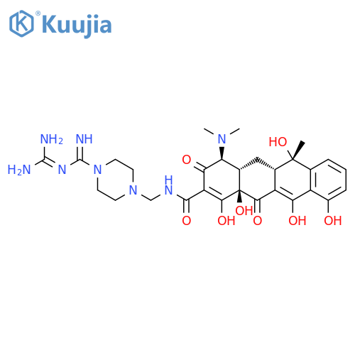 2-Naphthacenecarboxamide,N-[[4-[amino[(aminoiminomethyl)imino]methyl]-1-piperazinyl]methyl]-4-(dimethylamino)-1,4,4a,5,5a,6,11,12a-octahydro-3,6,10,12,12a-pentahydroxy-6-methyl-1,11-dioxo-,(4S,4aS,5aS,6S,12aS)- structure
