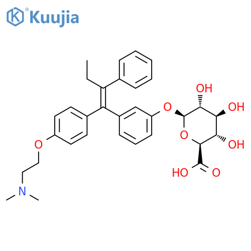(E)-3-Hydroxy Tamoxifen O-β-D-Glucuronide structure