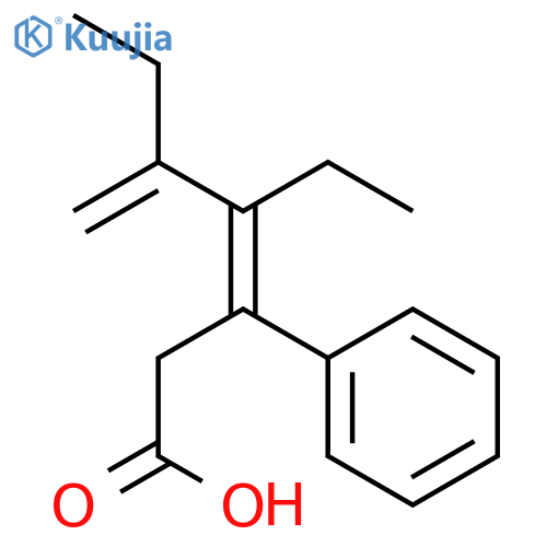 Benzenepropanoic acid, β-(1-ethyl-2-methylenebutylidene)-, (βZ)- structure