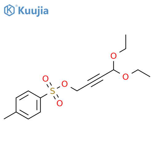 2-Butyn-1-ol, 4,4-diethoxy-, 4-methylbenzenesulfonate structure