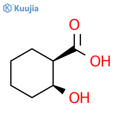(1R,2S)-2-hydroxycyclohexane-1-carboxylic acid structure