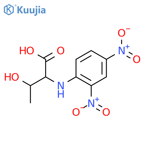 (2S,3R)-2-((2,4-Dinitrophenyl)amino)-3-hydroxybutanoic acid structure