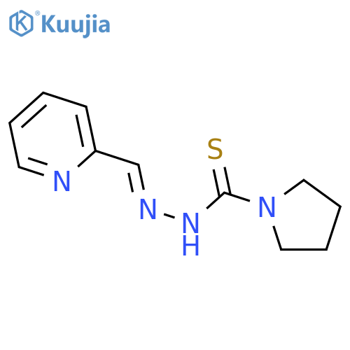 1-Pyrrolidinecarbothioicacid, 2-(2-pyridinylmethylene)hydrazide structure