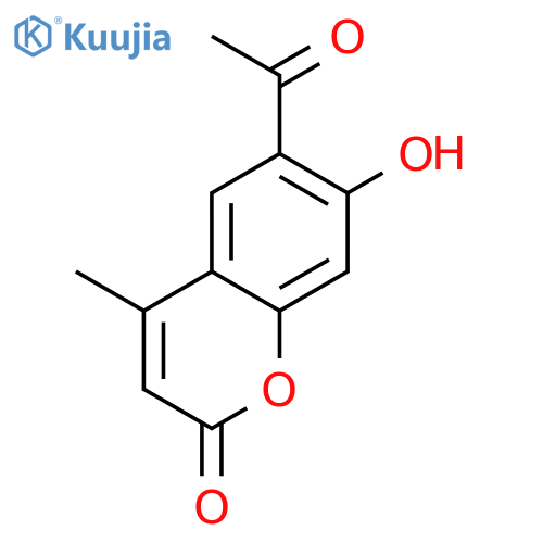 6-Acetyl-7-hydroxy-4-methyl-2H-chromen-2-one structure