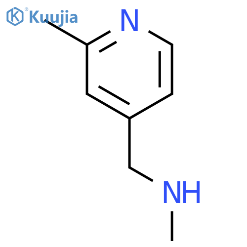 N-methyl-1-(2-methylpyridin-4-yl)methanamine structure