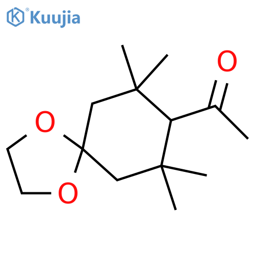Ethanone, 1-(7,7,9,9-tetramethyl-1,4-dioxaspiro[4.5]dec-8-yl)- structure