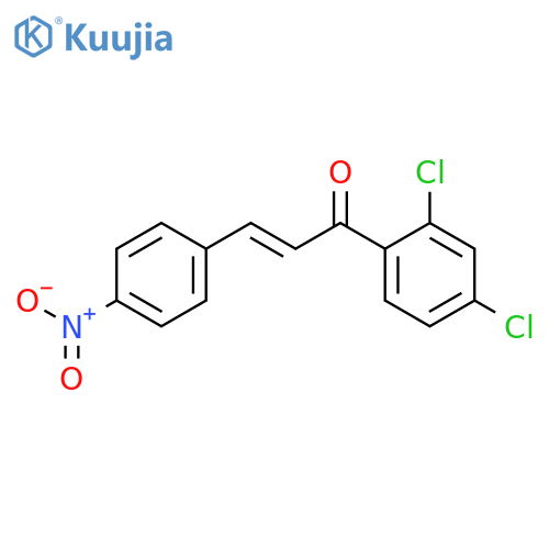 (2E)-1-(2,4-dichlorophenyl)-3-(4-nitrophenyl)prop-2-en-1-one structure