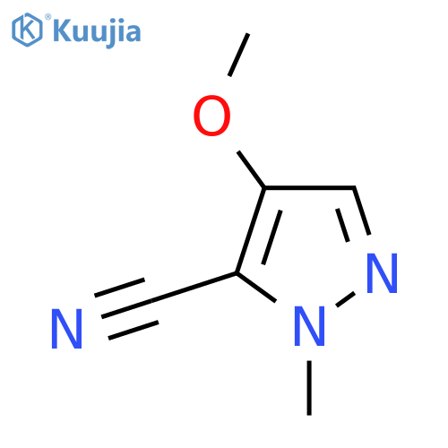 1H-Pyrazole-5-carbonitrile, 4-methoxy-1-methyl- structure