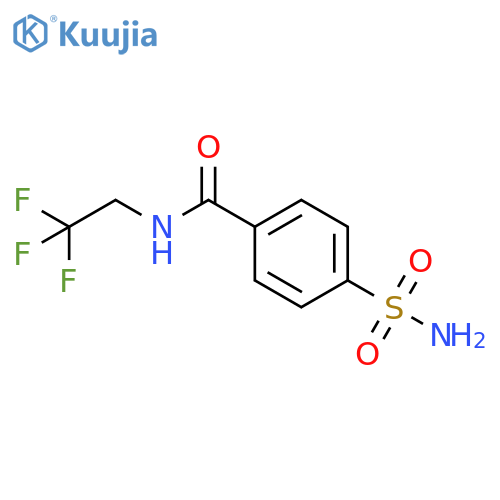 4-sulfamoyl-N-(2,2,2-trifluoroethyl)benzamide structure