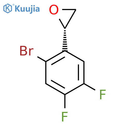 (2S)-2-(2-bromo-4,5-difluorophenyl)oxirane structure