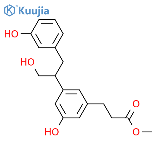 3,8'-Lignan-3',5,9,9'-tetrol; (S)-form, 9-Carboxylic acid, 9-Me ester structure