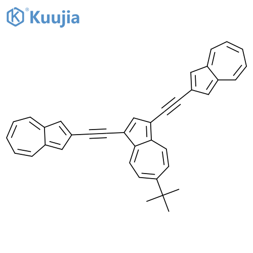 Azulene, 1,3-bis[2-(2-azulenyl)ethynyl]-6-(1,1-dimethylethyl)- structure
