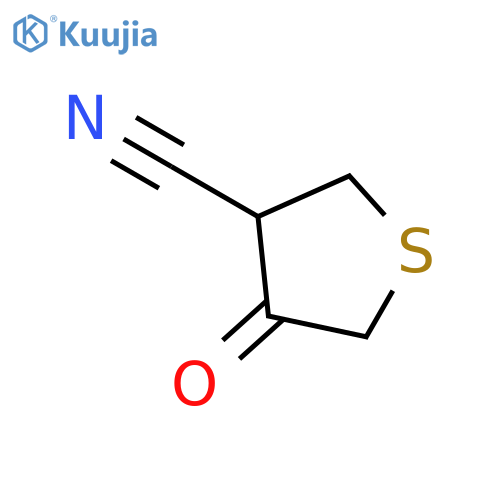 4-oxothiolane-3-carbonitrile structure