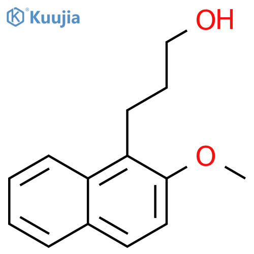 3-(2-methoxynaphthalen-1-yl)propan-1-ol structure