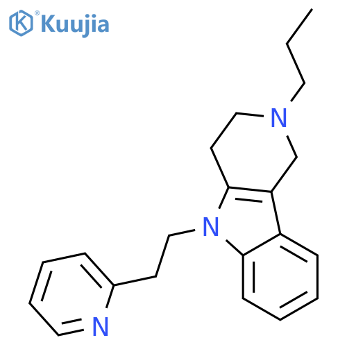 1H-Pyrido[4,3-b]indole,2,3,4,5-tetrahydro-2-propyl-5-[2-(2-pyridinyl)ethyl]- structure