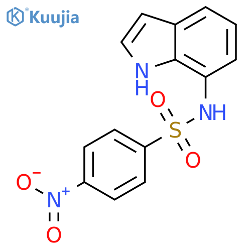 Benzenesulfonamide, N-1H-indol-7-yl-4-nitro- structure