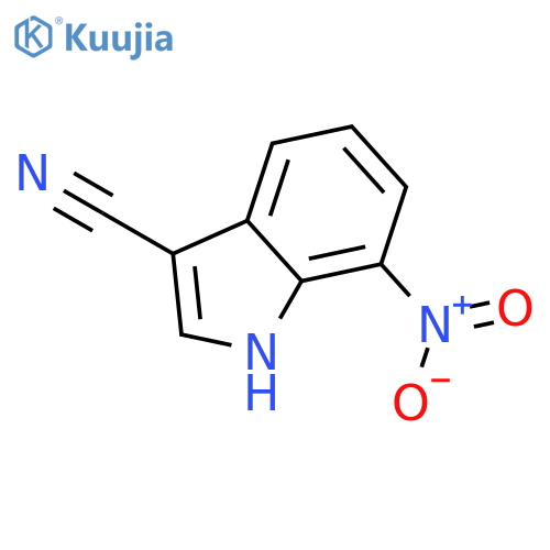7-NITRO-1H-INDOLE-3-CARBONITRILE structure
