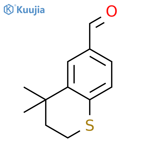4,4-dimethylthiochroman-6-carbaldehyde structure