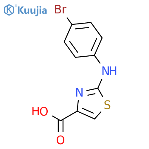 2-((4-Bromophenyl)amino)thiazole-4-carboxylic acid structure