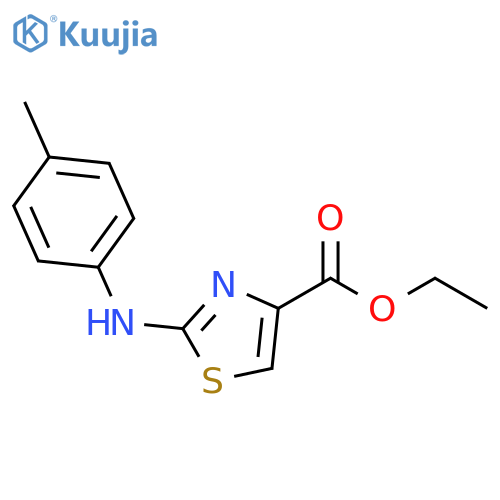 2-p-Tolylaminothiazole-4-carboxylic acid ethyl ester structure