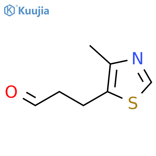 3-(4-methyl-1,3-thiazol-5-yl)propanal structure