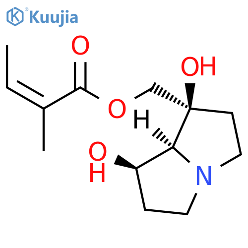 1,7-Dihydroxy-1-hydroxymethylpyrrolizidine; (1S,7R,7aS)-form, O1'-Angeloyl structure