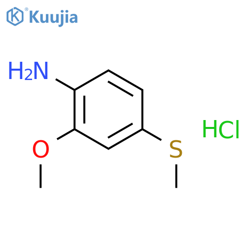 2-methoxy-4-(methylsulfanyl)aniline hydrochloride structure