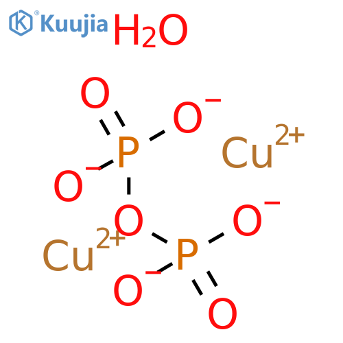 Copper pyrophosphate hydrate structure