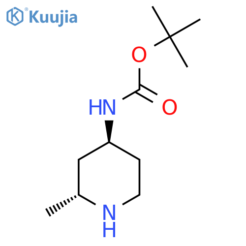 tert-butyl N-[trans-2-methylpiperidin-4-yl]carbamate structure