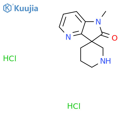 1'-Methylspiropiperidine-3,3'-pyrrolo3,2-bpyridin-2'(1'H)-one Dihydrochloride structure