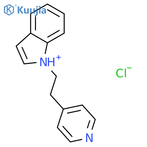 1H-Indole,1-[2-(4-pyridinyl)ethyl]-, hydrochloride (1:1) structure