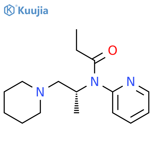Propanamide,N-[1-methyl-2-(1-piperidinyl)ethyl]-N-2-pyridinyl-, (R)- (9CI) structure