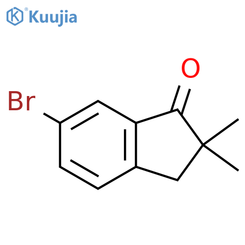 6-Bromo-2,2-dimethyl-2,3-dihydro-1h-inden-1-one structure
