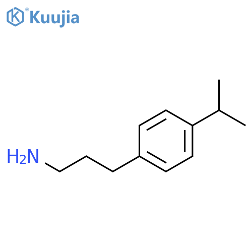 3-4-(Propan-2-yl)phenylpropan-1-amine structure