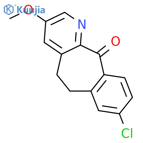 8-Chloro-3-methoxy-5,6-dihydro-11H-benzo5,6-cyclohepta1,2-bpyridin-11- one structure