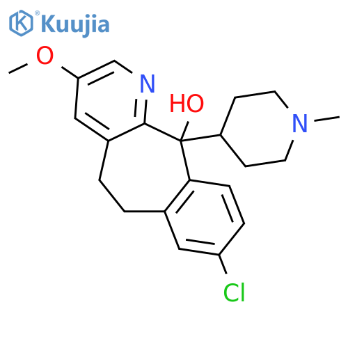 8-Chloro-3-methoxy-11-(1-methyl-4-piperidinyl)-6,11-dihydro-5H-benzo5,6-cyclohepta1,2-bpyridin-11-ol structure