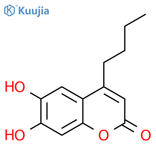 4-butyl-6,7-dihydroxy-2H-chromen-2-one structure