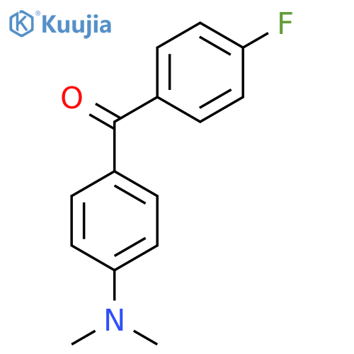 [4-(Dimethylamino)phenyl](4-fluorophenyl)methanone structure