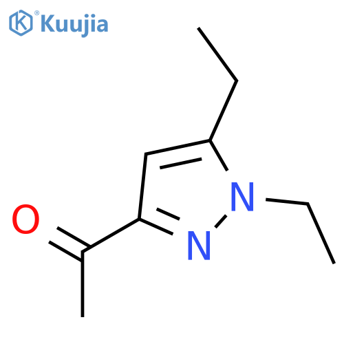 Ethanone,1-(1,5-diethyl-1H-pyrazol-3-yl)- structure