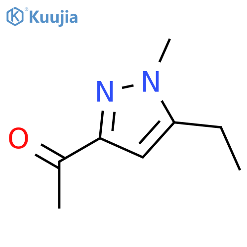 Ethanone, 1-(5-ethyl-1-methyl-1H-pyrazol-3-yl)- (9CI) structure