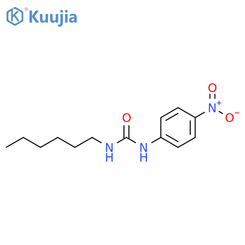 Urea, N-hexyl-N'-(4-nitrophenyl)- structure