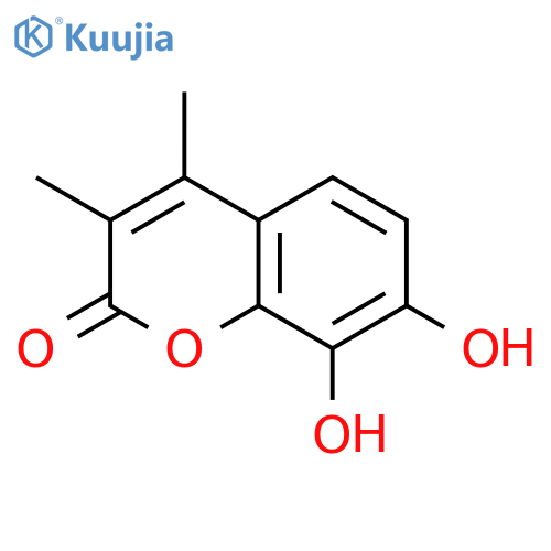 7,8-Dihydroxy-3,4-dimethyl-2H-chromen-2-one structure