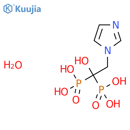 Zoledronic acid monohydrate structure