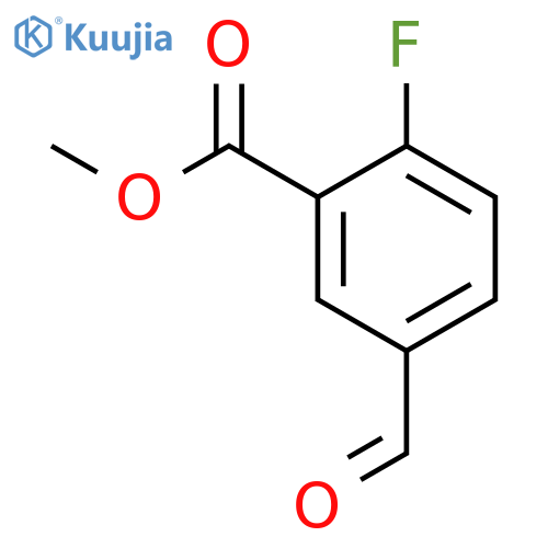 Methyl 2-fluoro-5-formylbenzoate structure